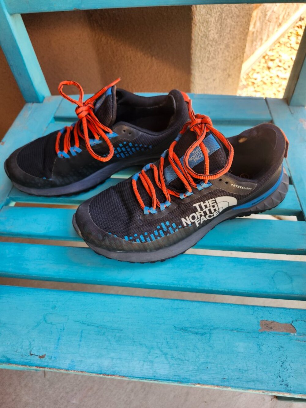 The North Face Men's FUTURELIGHT Hiking Trail Shoe Black/Blue/Orange/Gray 9.5 US - Picture 7 of 13